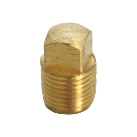 JMF 1/8 in. MPT Brass Square Head Plug 4504981